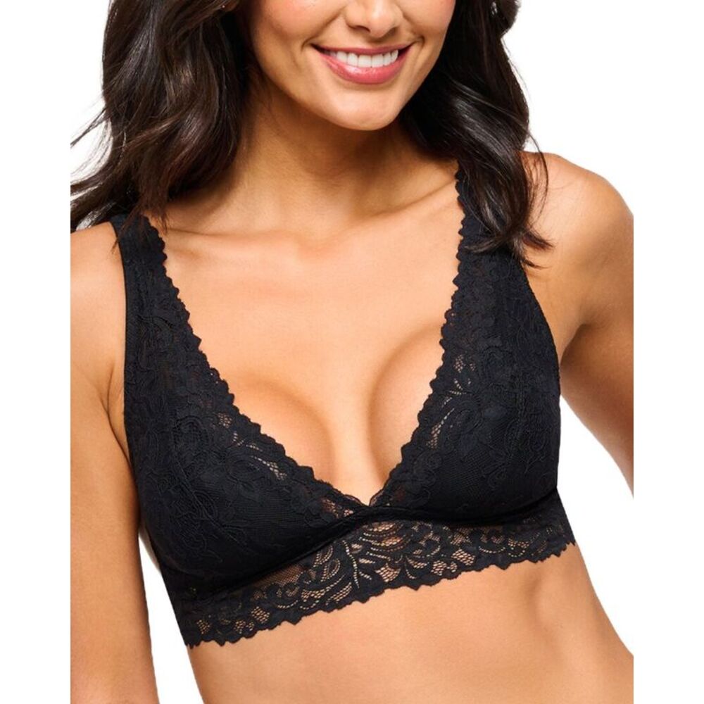 Cosabella Womens Carmela Plunge Bralette, Black